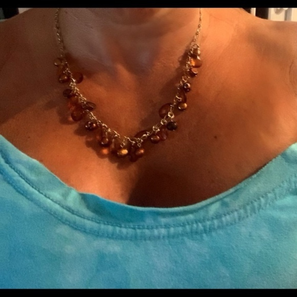 Necklace with matching earrings